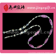 Fashion Design Crystal Shell Jewelry Gemstone Lanyard